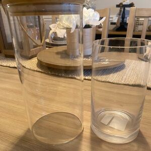 Clear Glass Vase Set